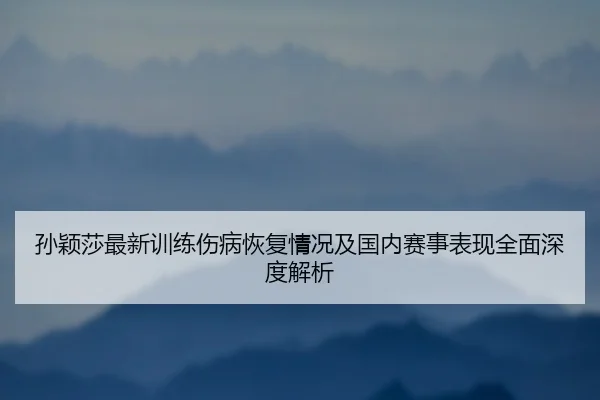 孙颖莎最新训练伤病恢复情况及国内赛事表现全面深度解析